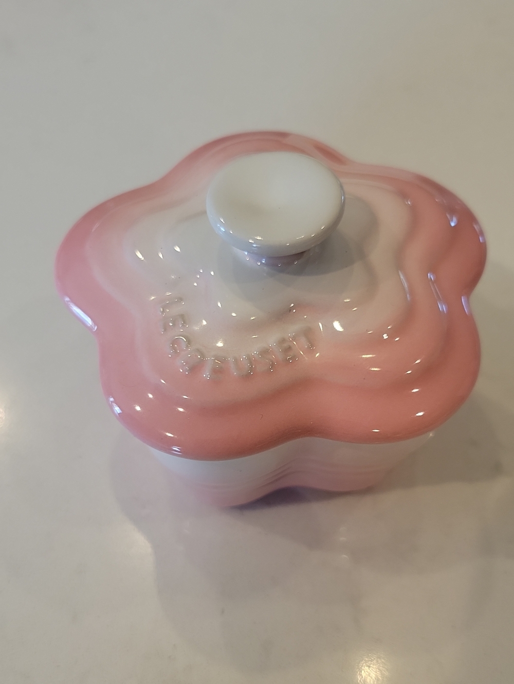 Le Creuset Pink Petite Flower Ramekin